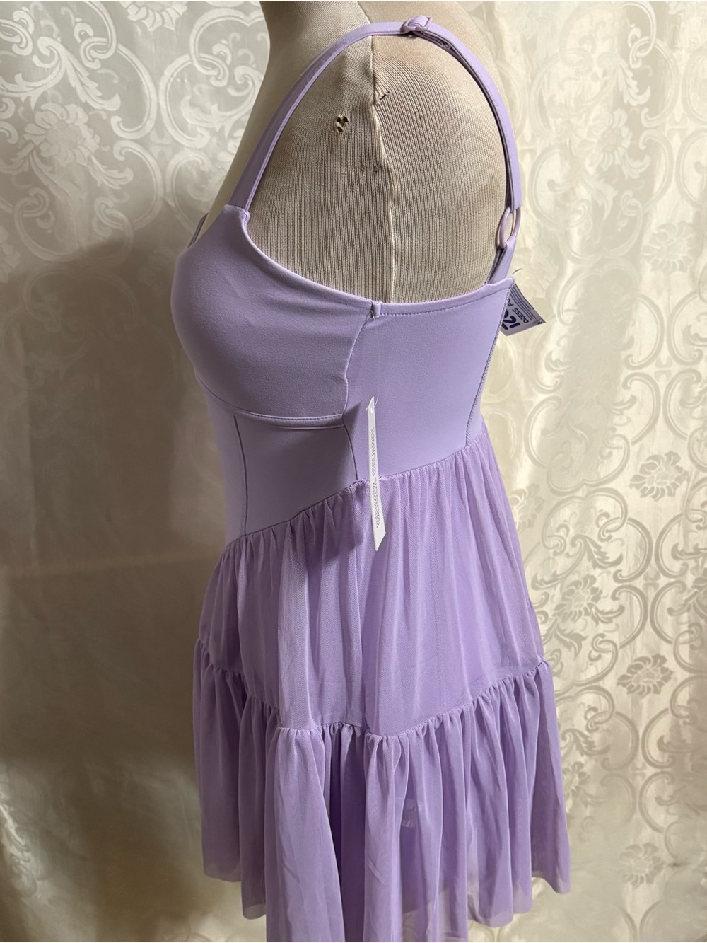 NWT- Derek Geart corset pirouette mini athletic  dress with skirts size m - Picture 4 of 16